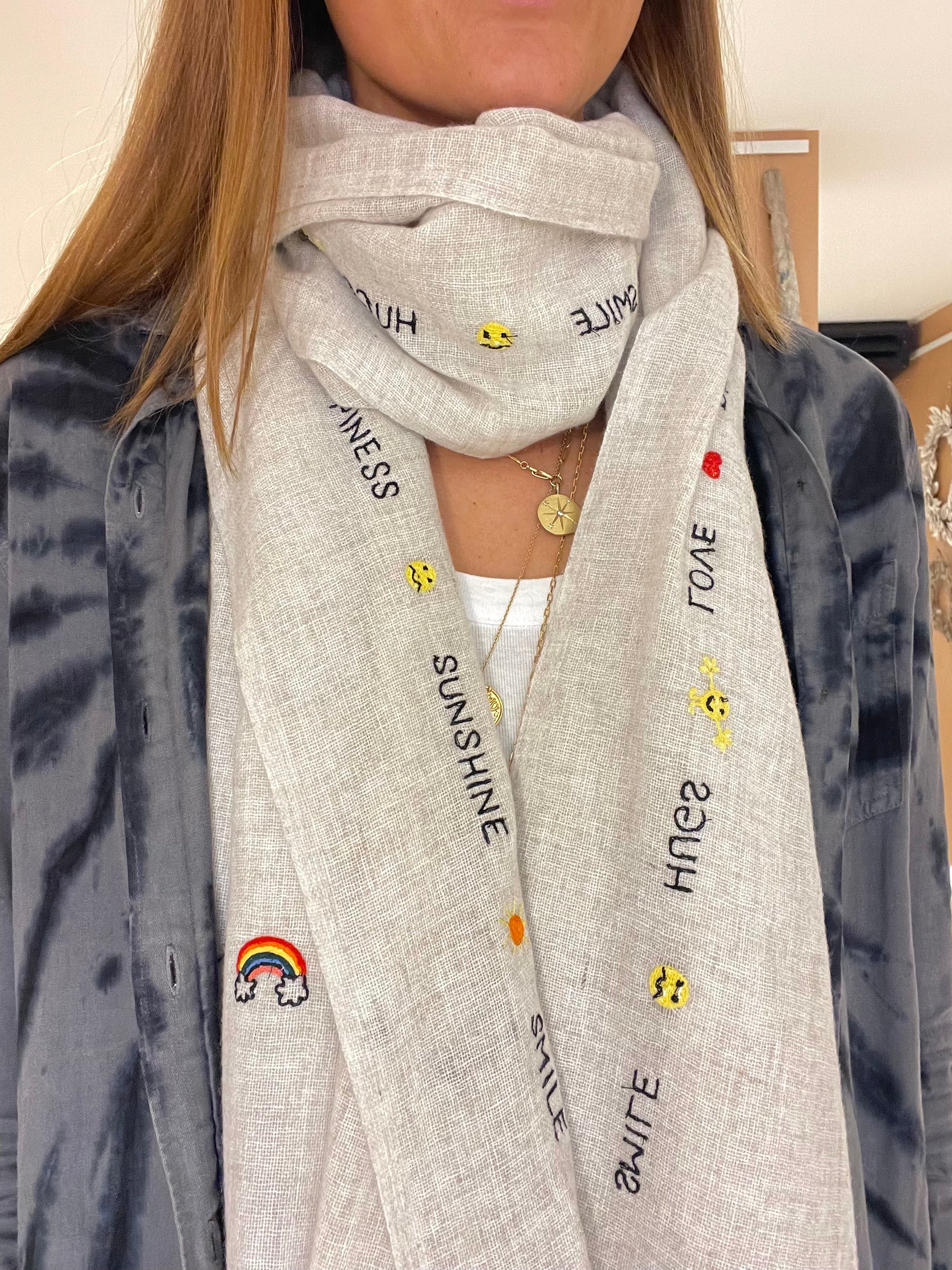 The Embroidered Scarves