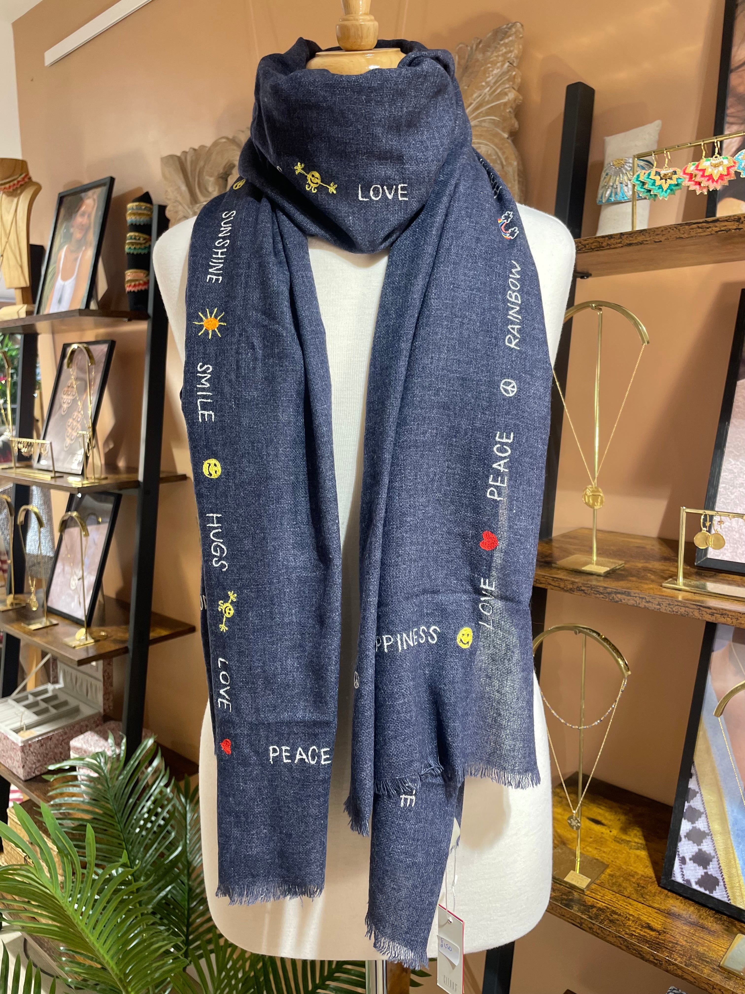 The Embroidered Scarves