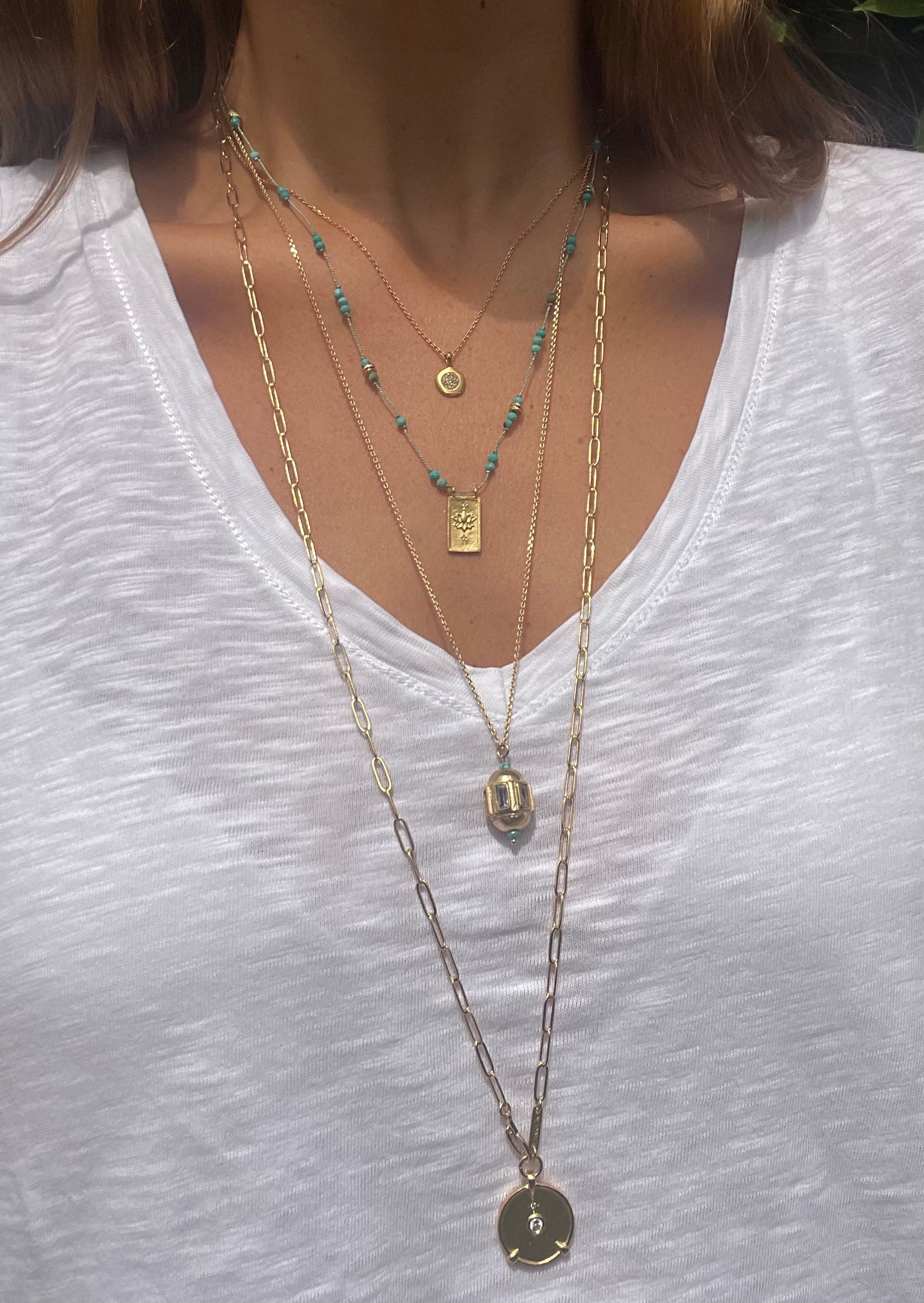 The Hope Necklace ↠ Galet Medallion